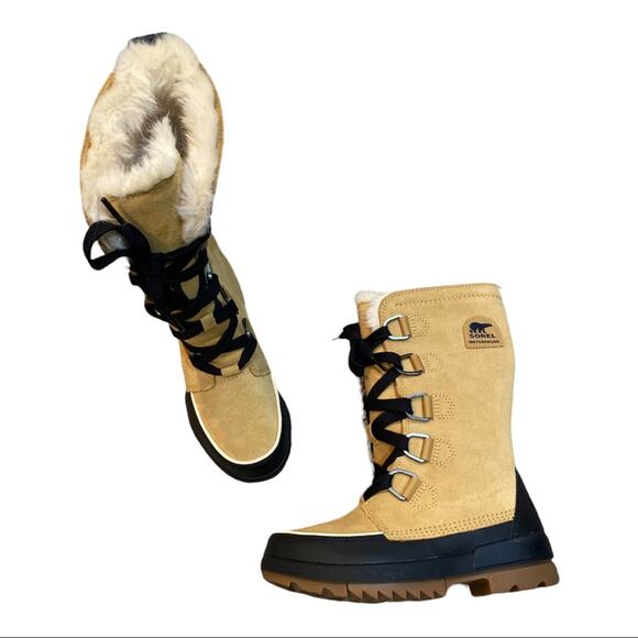 Sorel Tivoli IV Tall Faux Fur OutDry Waterproof Suede Winter Boots